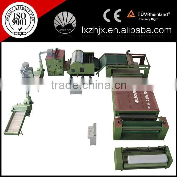 WJM Series Nonwoven Waddings Line, Non Woven Polyester Fiber Wading Production Line, Bedding Line