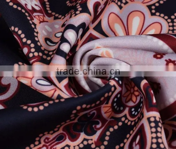 New Products 2016 Printing Polyester Spandex Scuba Fabric photo-3