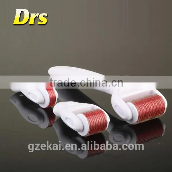 2015 NEW 4 in 1 Derma Roller Comes With Desinfection Tank 300/720/1200 Needles High Grade Titanium Microneedle Roller photo-2