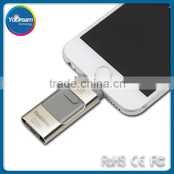 Pen drive HD memory stick Dual purpose mobile OTG Micro USB Flash Drive 16GB 32GB 64GB PENDRIVE For iPhone 6 6s Plus 5 5S ipad