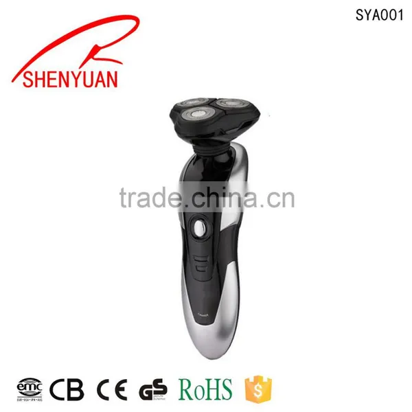 Strong Motor Washable Cheap Electric Rechargeable Shaver With Led Light 3heads Man Shaver photo-2