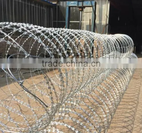 Factory Wholesale Hot-dipped Galvanized Razor Barbed Wire Mesh Fence photo-4