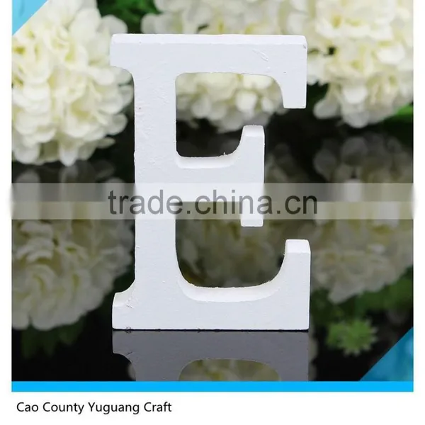 White Wooden Letters Bridal Wedding Birthday Home Wood Letter Names Decoration photo-4