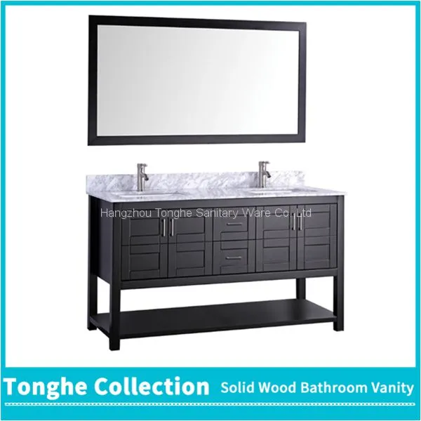 Contemporary Espresso Bathroom Vanity Nature Marble Top photo-5