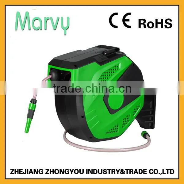 2016 New Product Garden Irrigation Supply 15m PVC Auto Spray Hose Reel photo-2