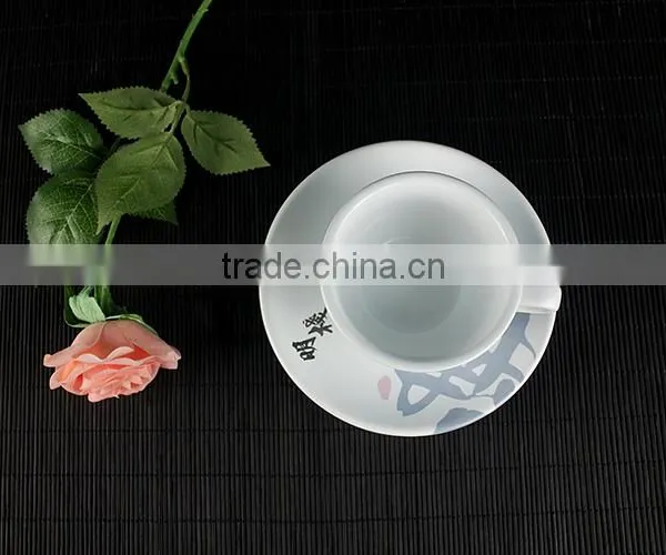China Supplier New Premium Custom Wholesale Ceramic Coffee Cup Espresso Saucer photo-2