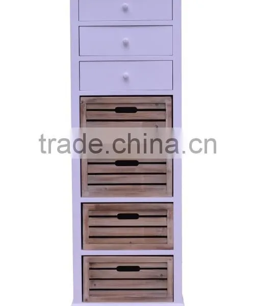 New Design White Drawer Cabinet Narrow Storage Drawer Chest photo-2