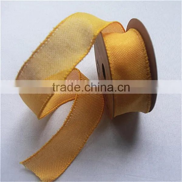 China Textile Wholesale Flax Linen Fabric for Artificial Jute Ribbon photo-4