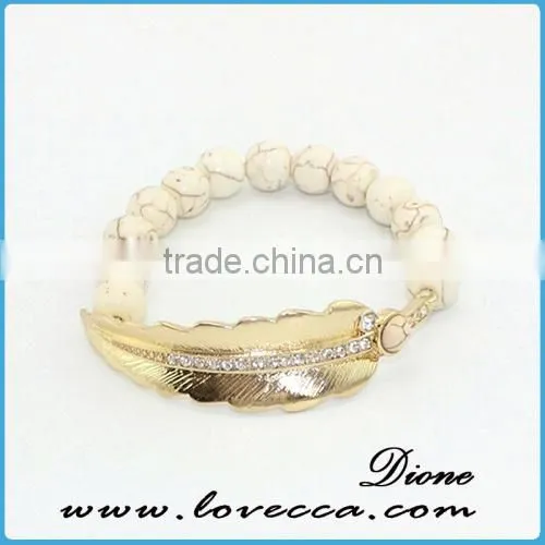 Guangzhou Wholesale Fashion Jewelry Synthetic Turquoise Gemstone Stone Bead Bracelet photo-4