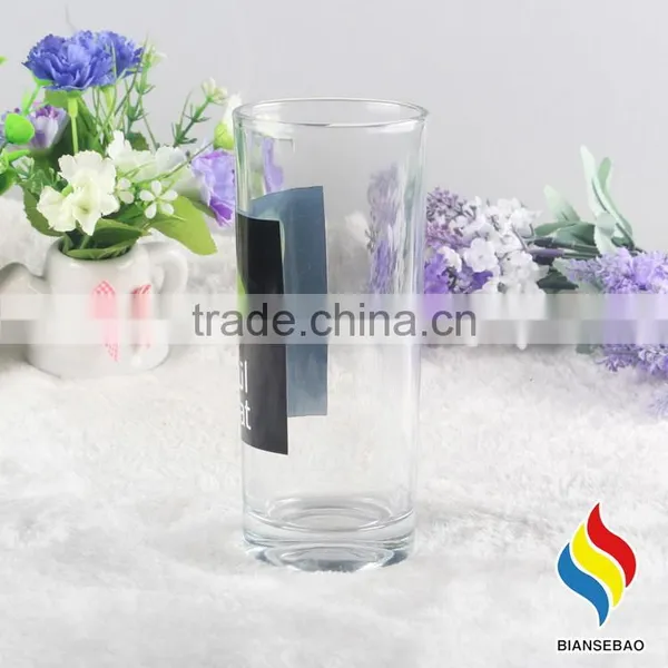 Custom Logo Printed Clear Cheap Drinking Glass Cup, Ice Cream Glass Cup photo-3