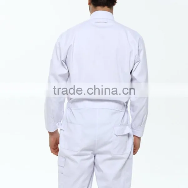 Custom China Manufacture White Jeans Overalls photo-3