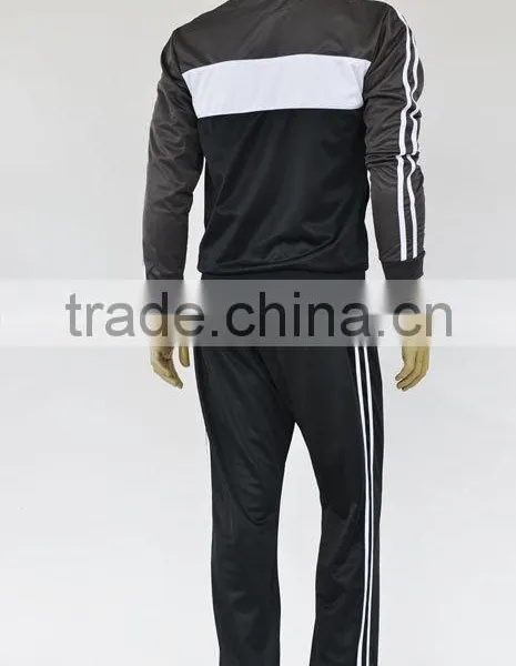Factory OEM High Quality Sports Sets Polyester Tricot Set With Rib on Collar photo-3