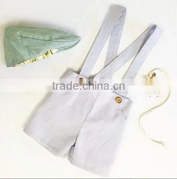 Suspender Shorts Baby Clothes Plain Color Apparel Kids Clothing Wholesale photo-6