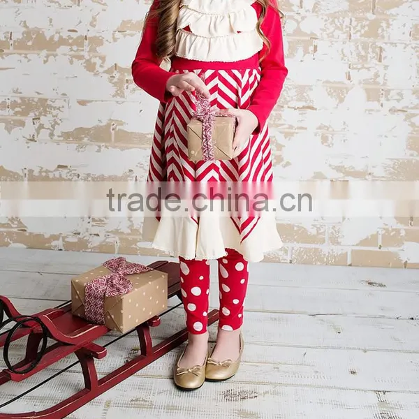 Girls Christmas Outfit With Pants Red Clothing Kids Clothes Sets photo-2