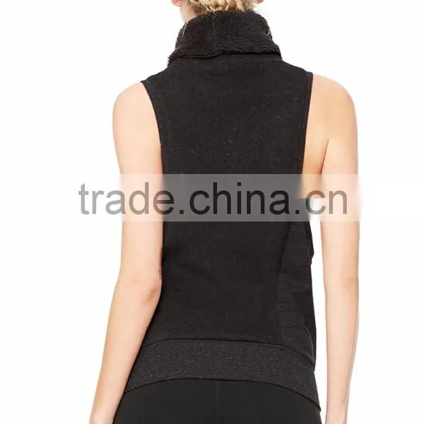 Yoga Frost Winter Vest in Black Heather Gym Singlets photo-4