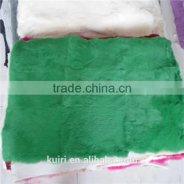 Rabbit Fur Plate, Dyed Chinchilla Color/Rabbit Fur Blank for Shoes,toy,collar and Trim photo-5