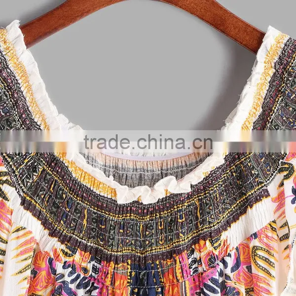 2017 Fashion Design Summer Tassel Women Sleeveless Blouses photo-3