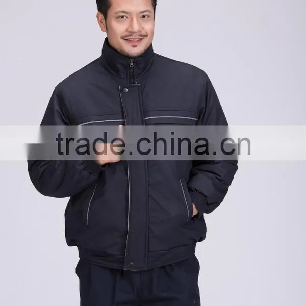Industrial Hi-vis Workers Safety Clothing With Reflect Light Winter Cotton Coat photo-2