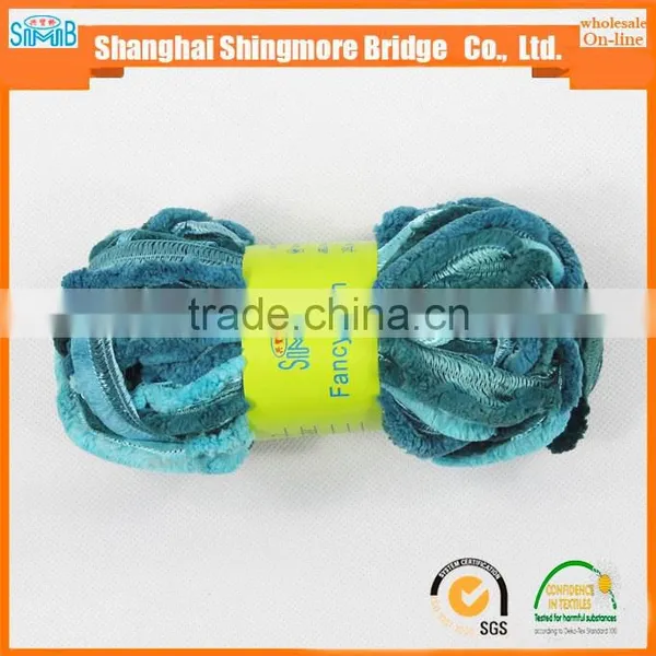 100% Polyester Railway Fancy Knitting Yarn for Hand Knitting Scarf photo-4
