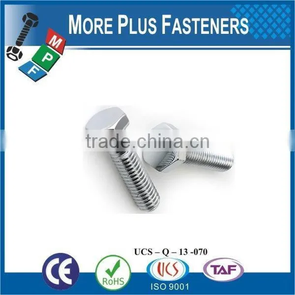 Made in Taiwan High Quality Stainless Steel Hex Head Bolt Hex Bolt Hexagon Bolt photo-4
