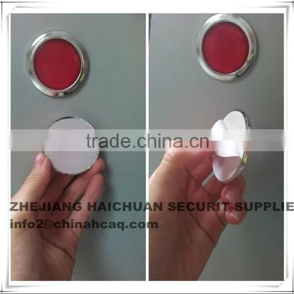 Red and Yellow 5cm Diameter Adhesive Reflector for Car photo-2