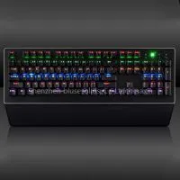 2016 BST-907 New LED Illuminated Ergonomic Gaming Keyboard USB Multimedia Backlight Backlit Ultra-thin Keyboard