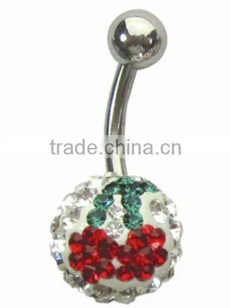 Vogue Body Piercing Jewelry Cherry Pattern