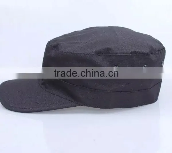 2016 Cheap Custom Black Military Peaked Cap