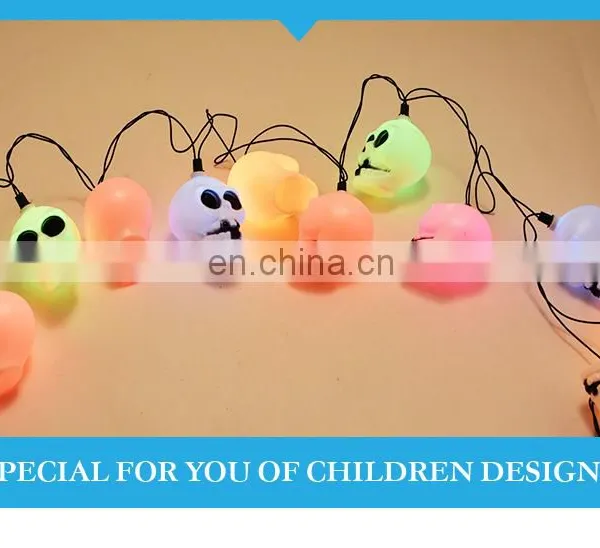 Fashion Popular Multicolored Light String Skull Ghost Halloween Party Decoration for Sale photo-3