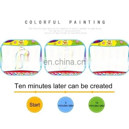 Dropshipping Children Rainbow Color Magic Doodle Water Drawing Mat With 2 Pen, Size: 80cm x 60cm photo-3