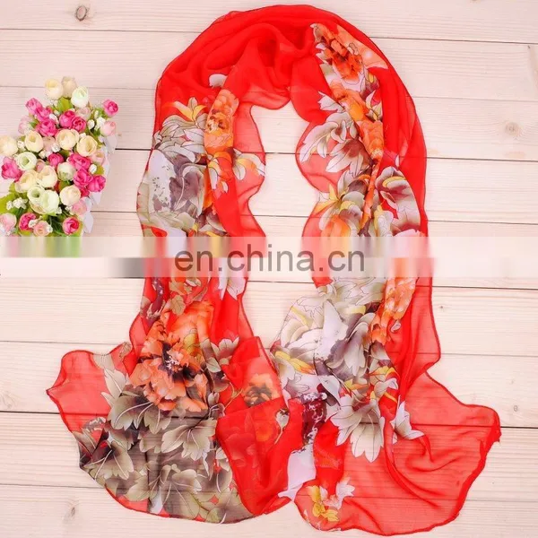 New Styles Chiffon Scarf Wholesale Women's Fashion Plain Shawl photo-3