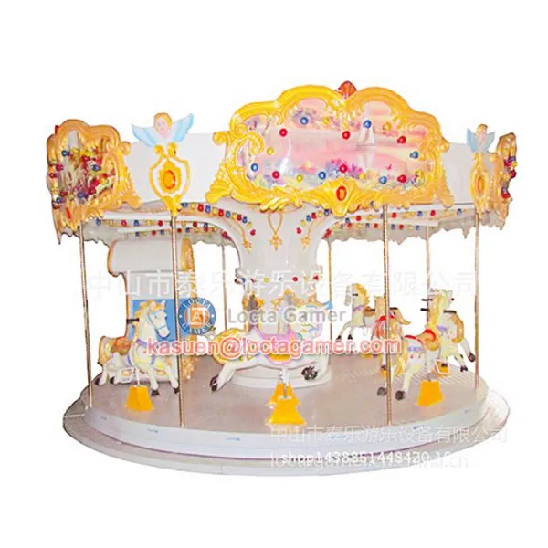 Zhongshan Amusement Theme Park Equipment Merry go Round 12 Seat Baby Carousel Good Price Hot Sale Earn Money, Amusement photo-2
