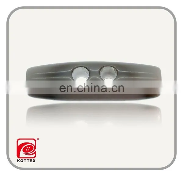 Nickle Free Customized 4CM - -5CM Shinny Grey Color Barrel Resin Polyester Toggle Used In Europe photo-2