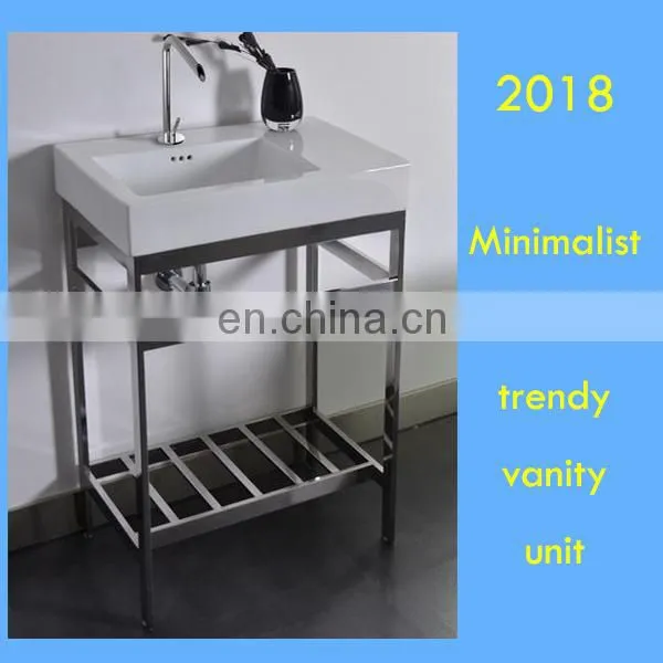 Powder Room Sink Console for Solid Marble Countertop Vanity photo-2
