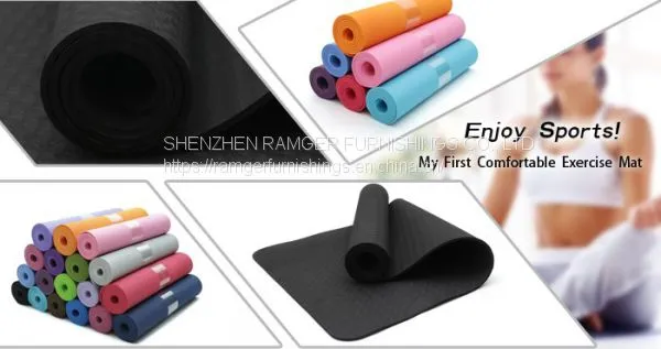 Extra Thick 1/2-Inch Exclusive Premium Printed NBR Yoga Mat With Carrying Strap photo-2