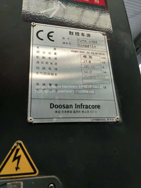 Doosan PUMA V400 CNC Vertical Lathe photo-3