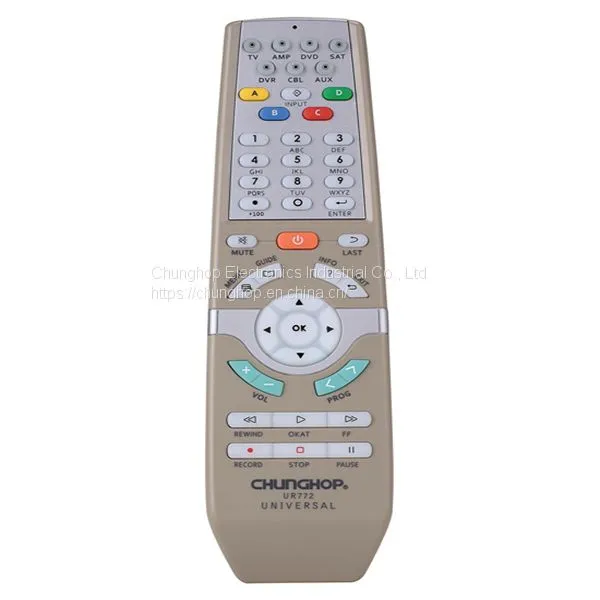 UR772 Factory Custom Universal TV/STB Remote Control Infrared Multi-Function Set Top Box Remote Control With Learning photo-4