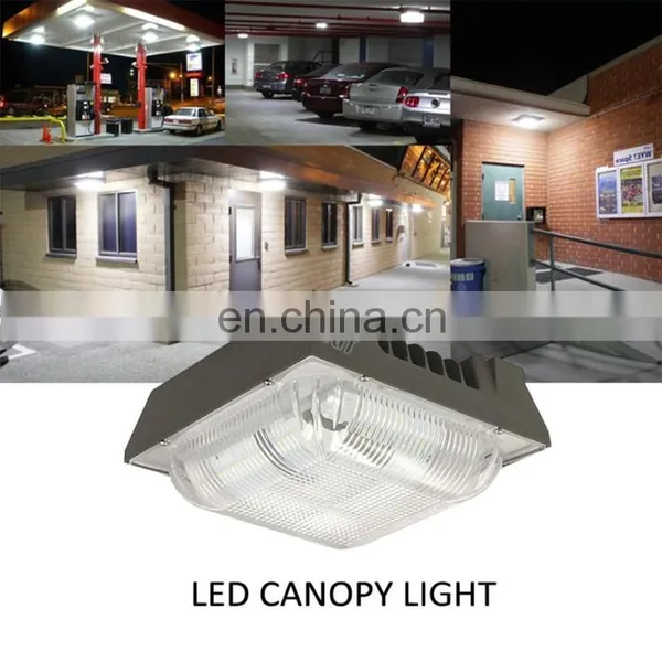 ETL DLC LED Gas Station Lights for Warehouse Garage Low Bay 100 Watt Led Canopy Light photo-7