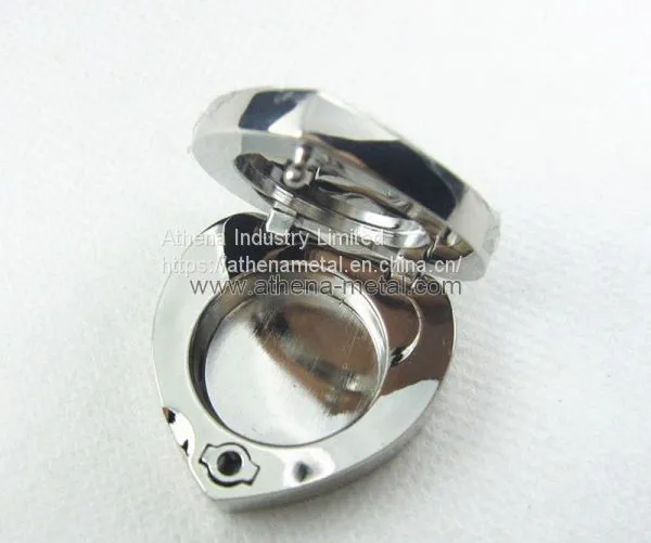 Heart Metal Solid Perfume Case Metal Solid Perfume Case Heart Solid Perfume Case OEM Solid Perfume Case photo-2