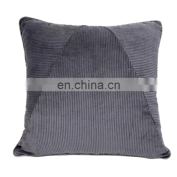 Super Soft Decor Throw Pillows Striped Velvet Cushion Cover Decorative Square Striped Warm Pillow Cases photo-2