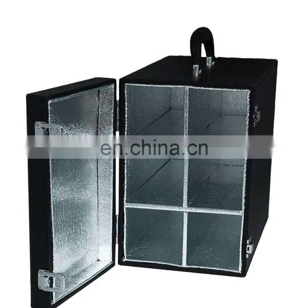 Senior Business White Wine Suitcase,6 Aluminum Wine Bottles Trolley Case/wine Bottle Display Case photo-6