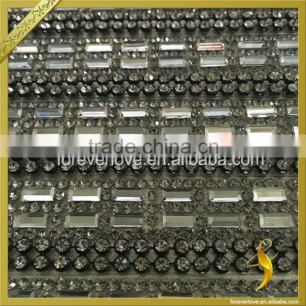 Hot Fix Adhesive Rhinestone Templates Shoes Applique Decoration Rhinestone Mesh FRM-208 photo-3