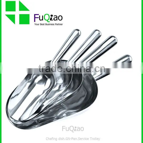 Manufacturer High Quality Cooking Tools Ice Tool Food Grade Stainless Steel Ice Scoop Ice Bucket Scoop photo-2