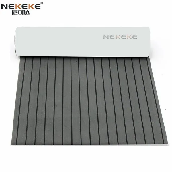 120 x 240 CM Dark Grey +Black Seam Line EVA Foam Sheet Ship Eva Cheap Outdoor Decking photo-2