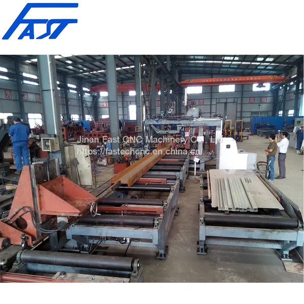 1200 FASTCNC Steel Structure H Beam High Speed CNC Channel Steel Drilling Machine