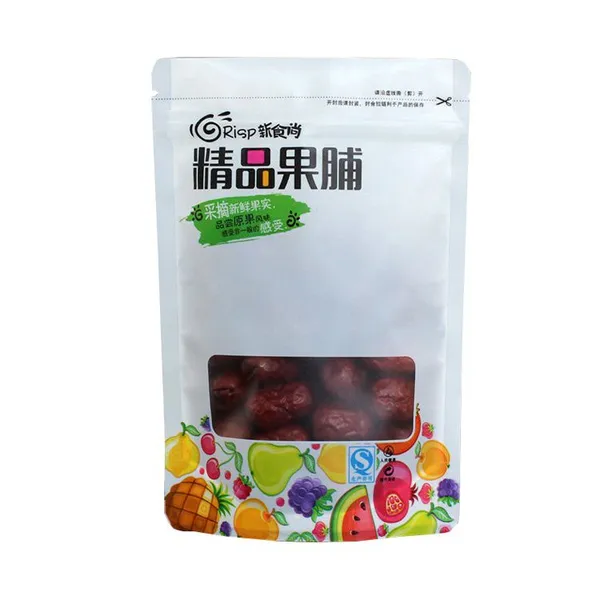Moisture Resistant Zip Food Grade Resealable Aluminum Foil Dry Fruits Plastic Packaging Banana Jackfruit Papaya Mango Caramb Bag photo-2