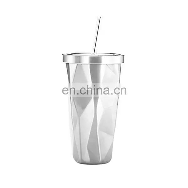 Customized Stainless Steel 17OZ Coffee Mug Tumbler Cups With Straw And Lid For Bulk Purchase photo-2