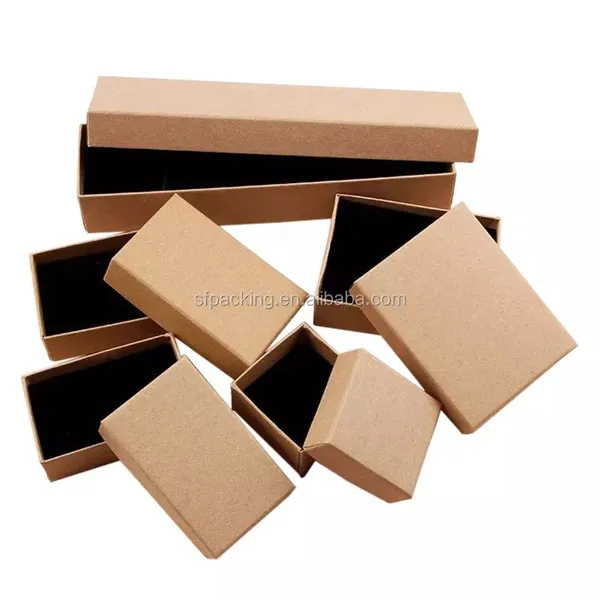 Jewelry Packaging Black Earrings Paper Gift Boxes