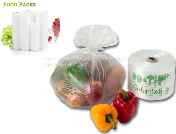 Supermarket Shopping Fresh Fruit Vegetable Packaging Plastic Bag On Roll Polythene Bags, Ldpe Bags, Hdpe Bags, Food Serv photo-3