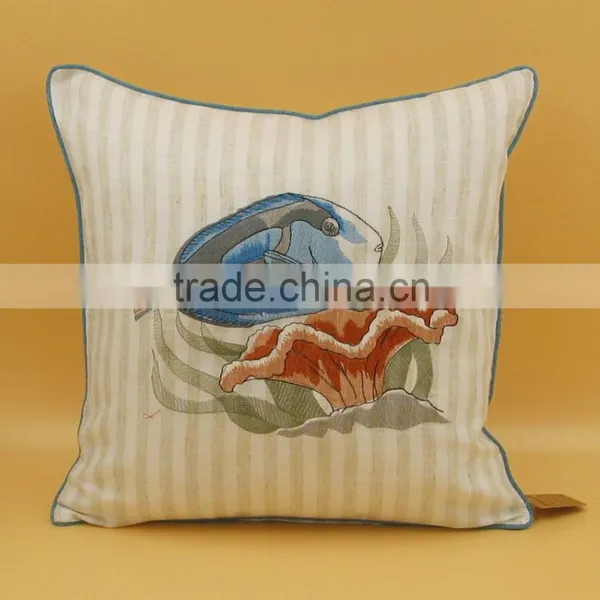 Turtle Embroidery Cushion Cover photo-3